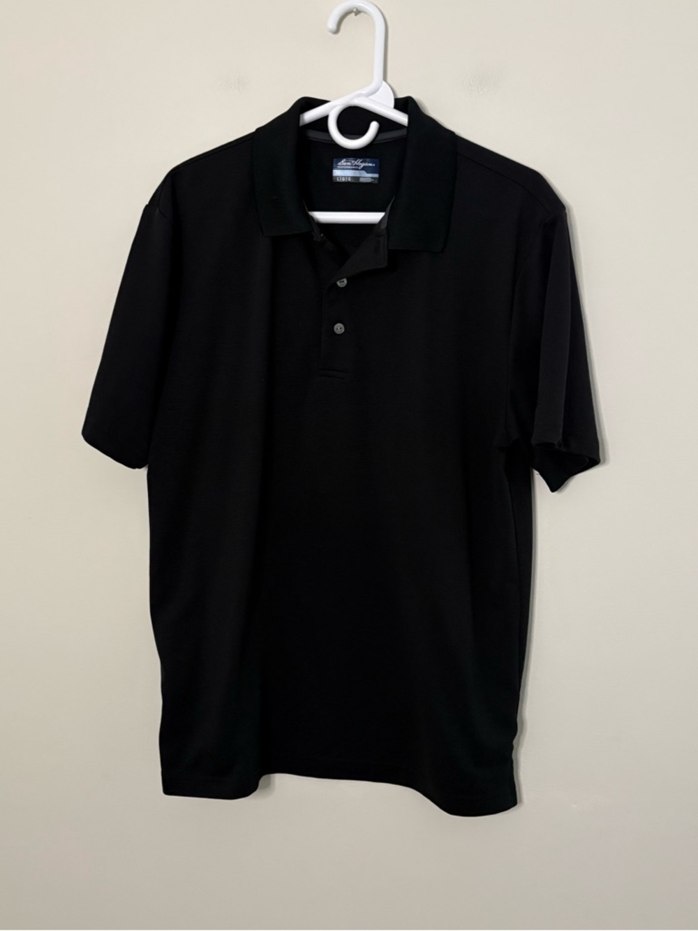 Ben Hogan Men’s Large Black Golf Short Sleeve Polo Shirt work business casual